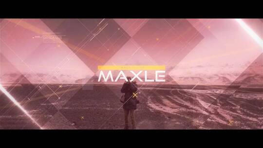 数字未来照片开放器新潮过渡图文展示AE模板