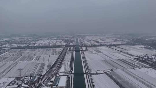 航拍 航拍石家庄 航拍石家庄雪景