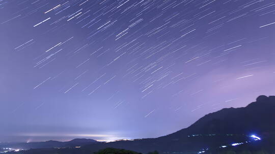 野外星轨 星野延时摄影 自然星空