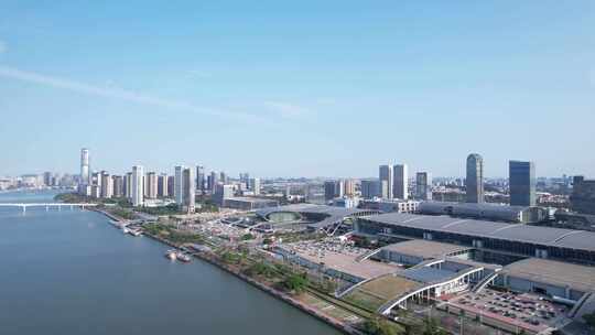 广州琶洲会展中心航拍