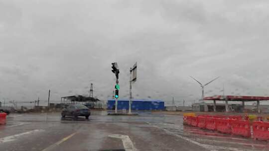 雨天行车 雨天高速素材 