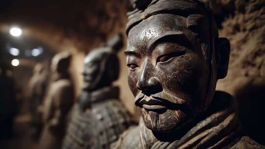 凝视历史深处秦俑战士的无声诉说