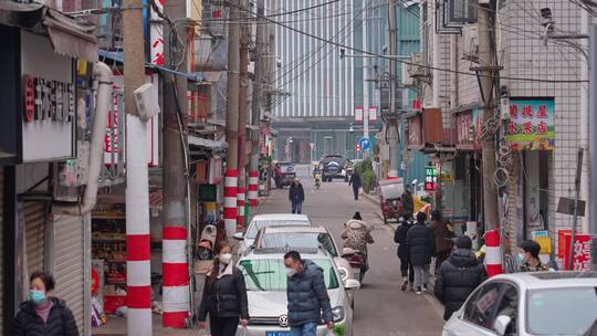 长沙城市生活老城区居民区视频素材模板下载