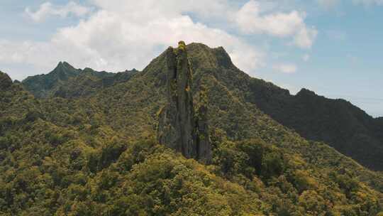 悬崖，拉罗汤加，岛屿，山脉