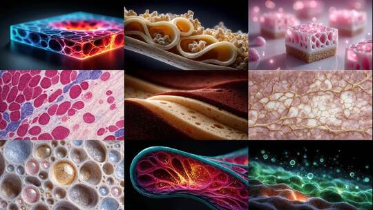 微观皮肤世界探秘深层细胞结构奥秘高清在线视频素材下载