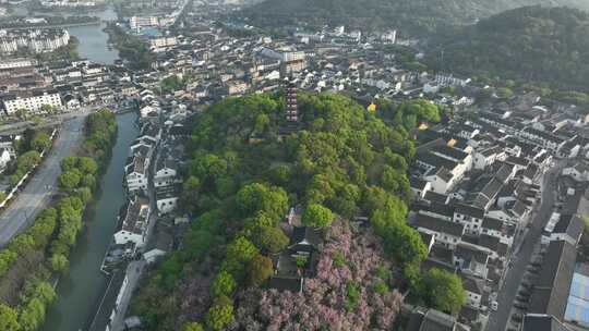 美丽乡村太湖东岸小镇光福（航拍运镜）