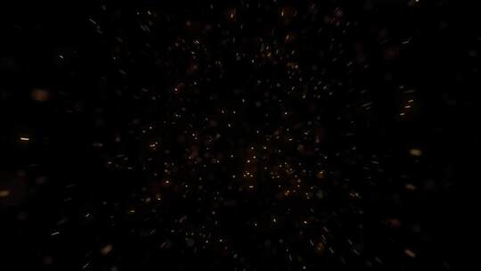 黑色背景粒子特效素材