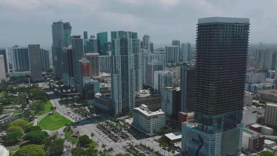 迈阿密市区鸟瞰