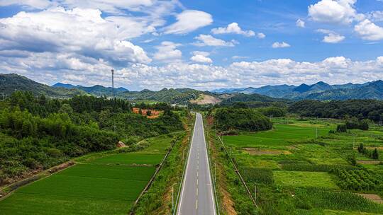 航拍延时旅游公路