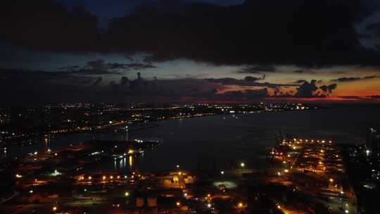 海南海口夜景风光