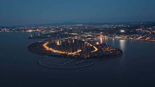 东方影都星光岛夜景