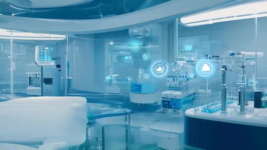 未来科技感实验室场景