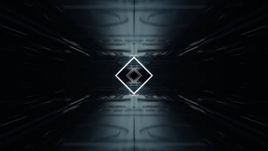 抽象未来科技空间