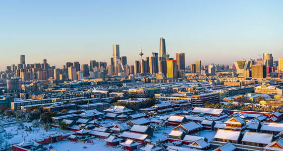 悟2x7航拍沈阳故宫雪景