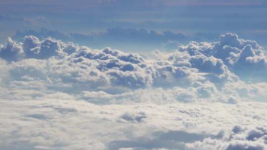 云海之上 壮观云层 航空