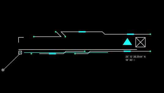 科技感文字字幕条指示线背景未来智能炫酷