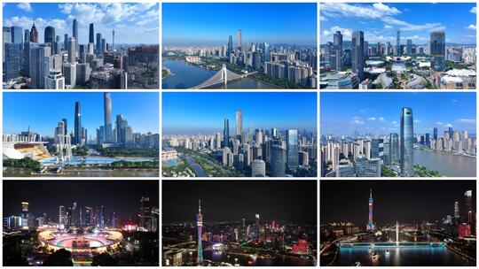 4K广州城市风光宣传片精品航拍高清在线视频素材下载