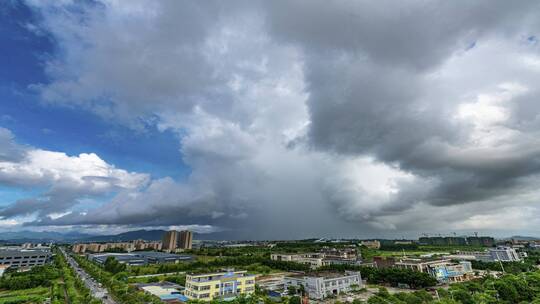 珠海斗门雨云气象延时