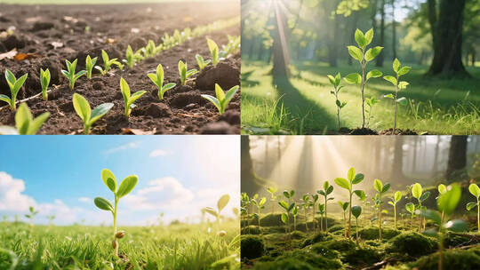 植物成长 种子发芽希望积极向上高清在线视频素材下载
