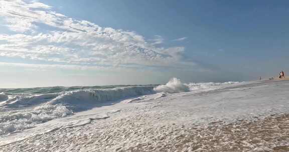 大海沙滩海浪