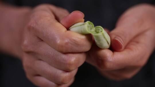 白扁豆摘扁豆择菜