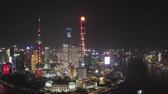 上海外滩陆家嘴夜景