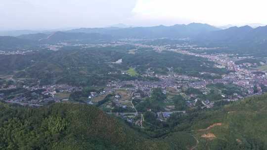 湖南岳阳市张谷英村大景航拍