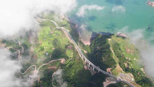 福建霞浦沿海公路航拍