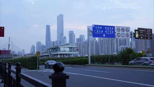 2023广州阅江西路珠江新城延时