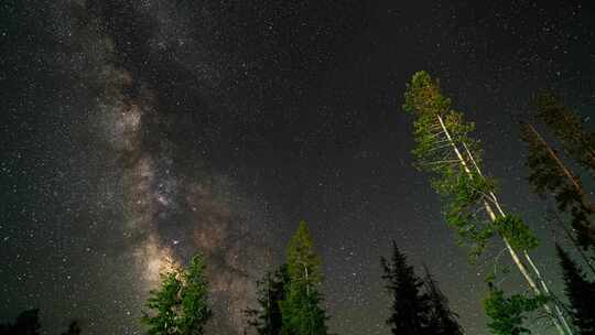 星空银河延时摄影