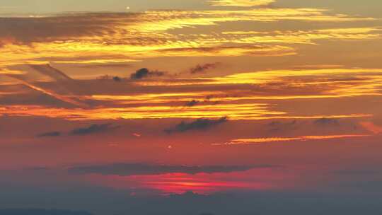 朝霞晚霞夕阳火烧云唯美夕阳