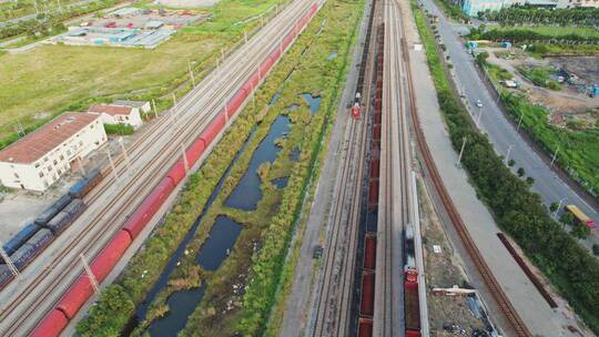 4k大型煤炭货运铁路车厢运输