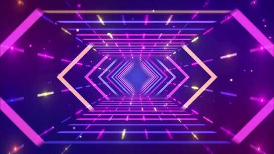4K动感空间霓虹光效舞台循环