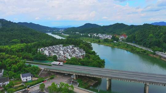 航拍乡村公路