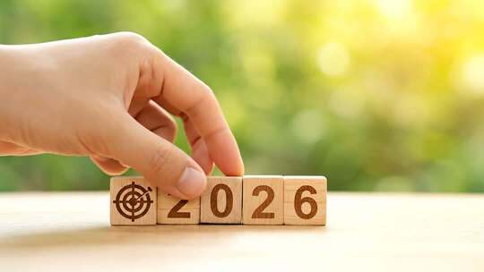2026新年目标规划励志手势概念视频