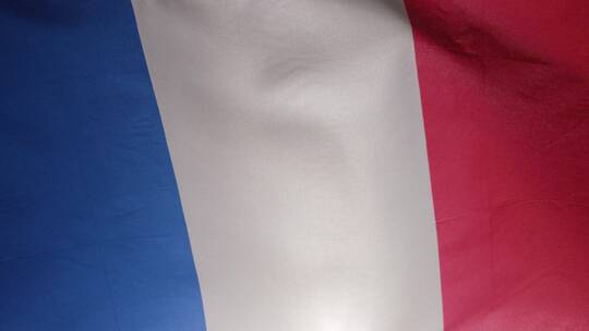 特写法国国旗视频素材模板下载