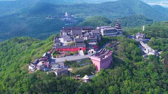 金坛茅山风景区航拍