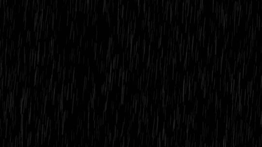 下雨素材【黑背景】