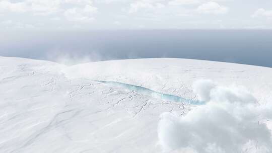 4K冰雪世界场景穿梭