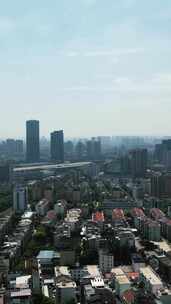 江苏南京城市建设竖屏航拍
