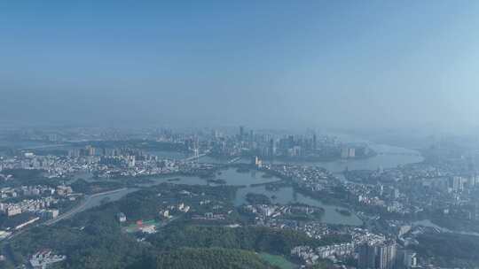 惠州市航拍惠州西湖景区大景高空全景风光