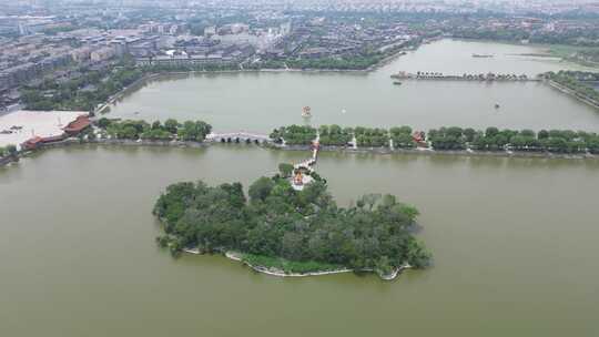 河南开封城市风光旅游景区航拍