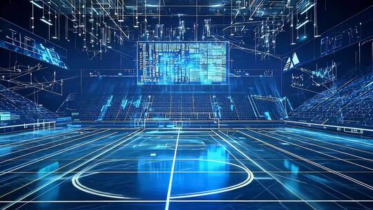 科技球场未来体育数据可视化虚拟现实增强现