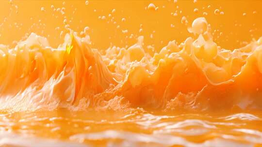 新鲜橙子与牛奶的广告片 鲜美橙汁水果诱惑