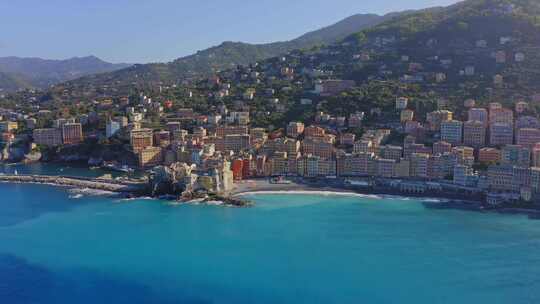 意大利，海洋， Camogli，海