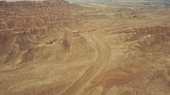 甘肃张掖平山湖大峡谷自然风光航拍