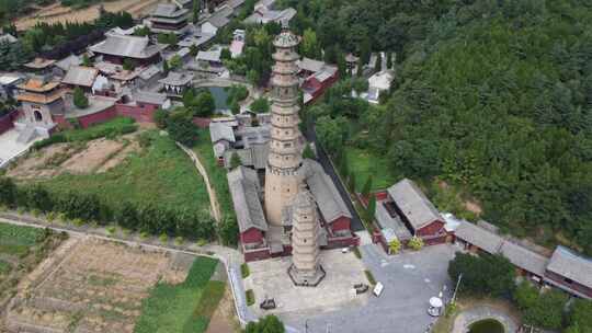 航拍山西晋城海会寺