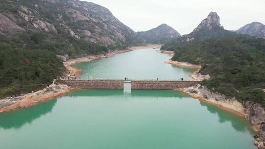 自然风光旅行户外 航拍水库风景 (1)