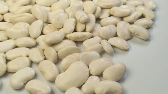 4K白色的芸豆豆子