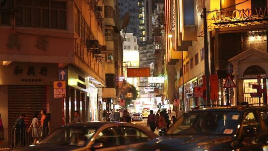 香港街头的夜景